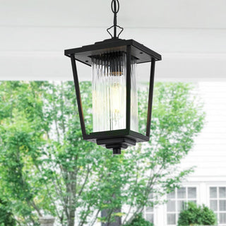 York 6.5 Inch Outdoor Pendant in Black
