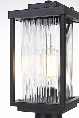 Ludlow 6 Inch Outdoor Post Light in Black