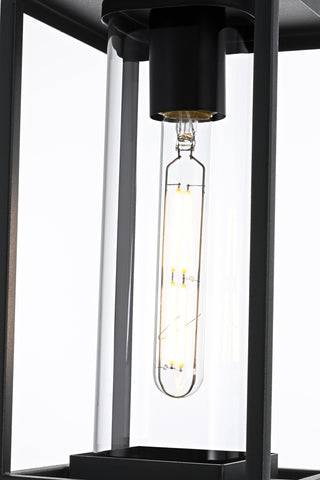 Memphis 6 Inch Outdoor Pendant in Black