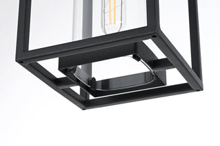 Memphis 6 Inch Outdoor Pendant in Black