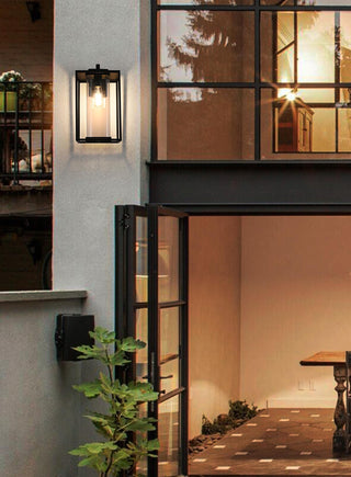 Memphis 8.5 inch Outdoor Wall sconce in Black