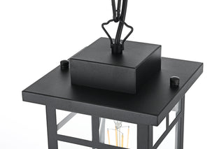 Mercer 6.5 Inch Outdoor Pendant in Black