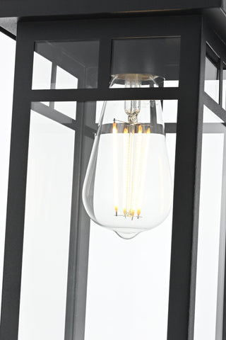 Mercer 6.5 Inch Outdoor Pendant in Black