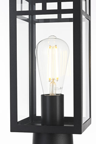 Mercer 6.5 Inch Outdoor Post Light in Black