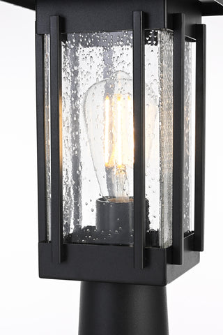 Melvale 6.5 Inch Outdoor Post Light in Black