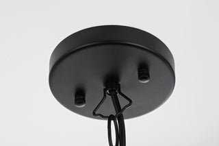 Venango 7 inch Outdoor Pendant in Black