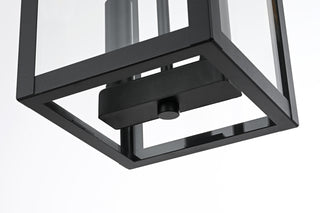 Venango 7 inch Outdoor Pendant in Black