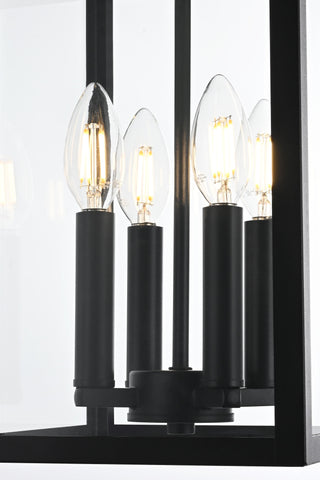 Sheridan 9 Inch Outdoor Pendant in Black