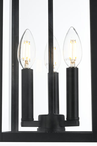 Carlisle 9 Inch Outdoor Pendant in Black