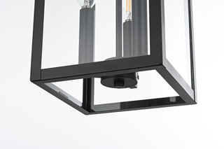 Carlisle 9 Inch Outdoor Pendant in Black