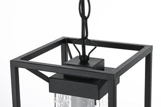 Willington 7 inch Outdoor Pendant in Black