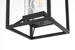 Willington 7 inch Outdoor Pendant in Black