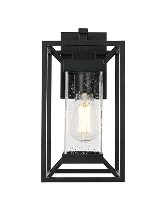 Willington 7 Inch Outdoor Wall Sconce in Black