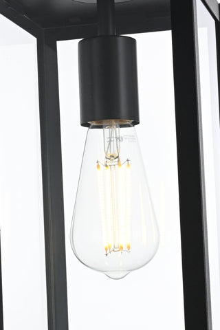 Hilton 6 Inch Outdoor Pendant in Black