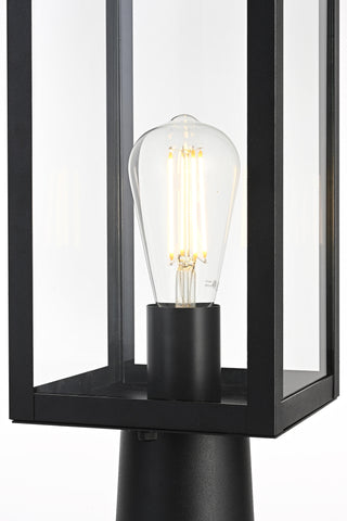 Hilton 6 Inch Outdoor Post Light in Black