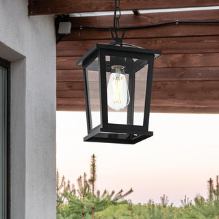 Cayman 7 inch Outdoor Pendant in Black