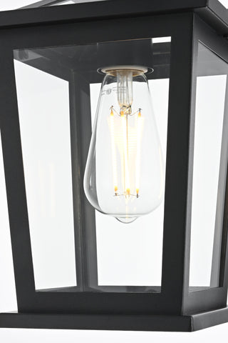 Cayman 7 inch Outdoor Pendant in Black