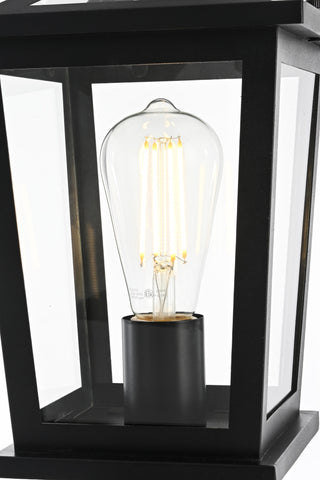Cayman 7 Inch Outdoor Post Light in Black