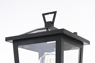 Cayman 7 Inch Outdoor Post Light in Black