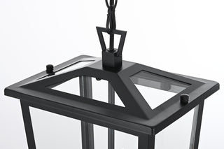 Berks 9.5 Inch Outdoor Pendant in Black