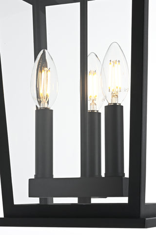 Berks 9.5 Inch Outdoor Pendant in Black