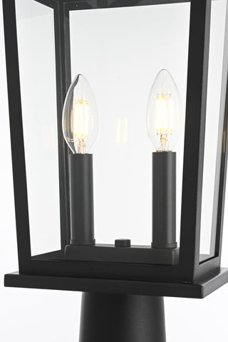 Berks 8.5 Inch Outdoor Post Light in Black