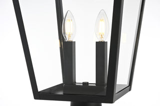 Frankford 12 Inch Outdoor Post Light in Black