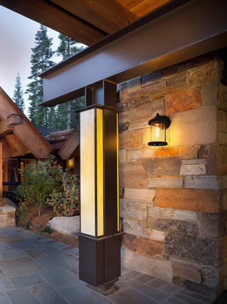 Roy 6 inch Outdoor Wall Sconce in Black