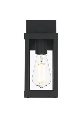 Peter 4 inch Outdoor Wall Sconce in Black