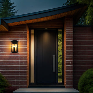 Kaysen 9 inch Outdoor Wall Sconce in Black