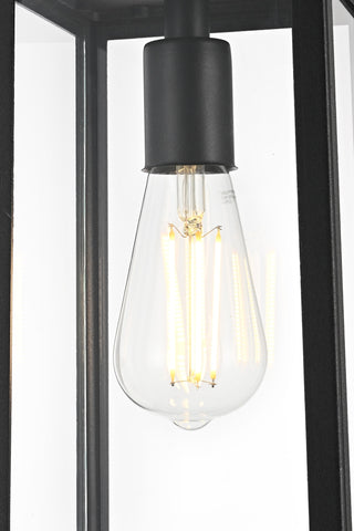 Veda 13 inch Outdoor Pendant in Black