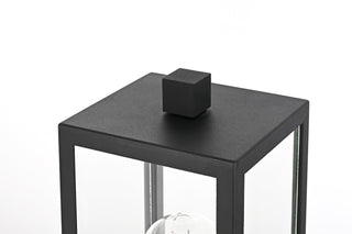 Veda 15 inch Outdoor Post light in Black