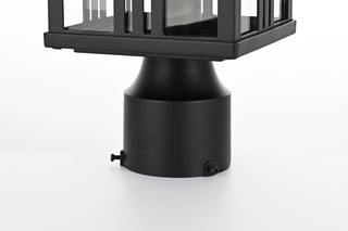 Harley 15 inch Outdoor Post light in Black