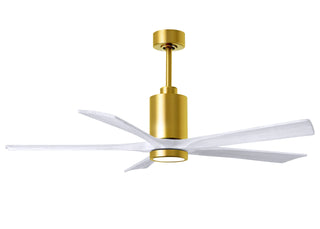 60 Inch Patricia-5 blade ceiling fan. Multiple finish options to choose from.