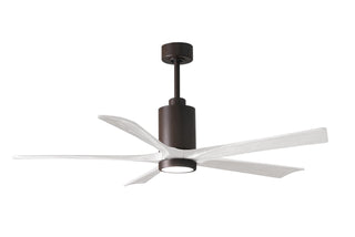 60 Inch Patricia-5 blade ceiling fan. Multiple finish options to choose from.