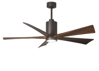 60 Inch Patricia-5 blade ceiling fan. Multiple finish options to choose from.