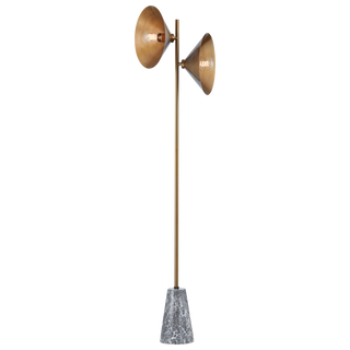 Bash Floor Lamp with PATINA BRASS Finish