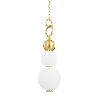 Perrin Pendant with Aged Brass Finish