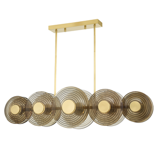 Griston Linear with Aged Brass Finish