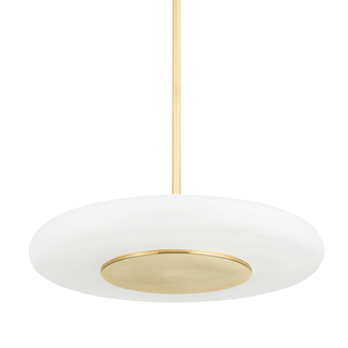 Blyford Pendant with Aged Brass Finish