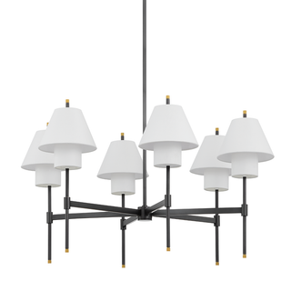 Glenmoore Chandelier with Aged Brass Finish