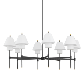 Glenmoore Chandelier with Aged Brass Finish