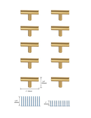 Quinn 4" Center to Center Brass Bar Pull Multipack (set of 10)