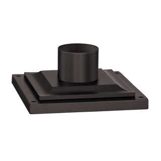 Textured Bronze Square Pier Mount with TEXTURED BRONZE Finish