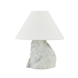 CARVER Table Lamp with PATINA BRASS Finish