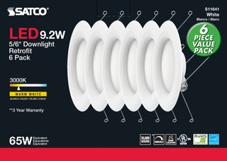 9.2WLED/RDL/5-6/930/120V/6PK