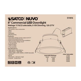 32WLED/CDL/8/ADJ-CCT/40D