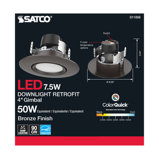 7.5WLED/DIR/4/60'/CCT-SEL/120V