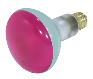 Incandescent Reflector Bulb: 75W;  BR30;  ;  Pink;  130V;  E26 Medium Base