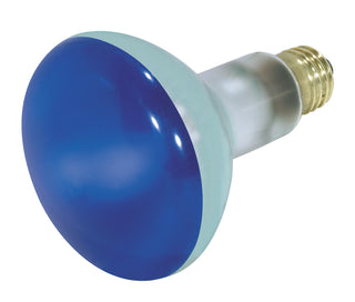 Incandescent Reflector Bulb: 75W;  BR30;  ;  Blue;  130V;  E26 Medium Base